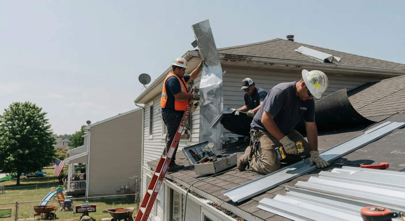 Storm Damage Metal Roof Repair in Port Byron, NY